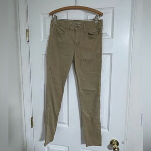 Women’s American Eagle Tan Skinny Pants Jeans Size 8